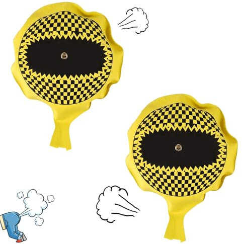 Myluatye Coussin Peteur,Coussin Péteur,Cushion Peteur Autogonflant,Amusement et Farces pour Adultes,Poisson D'avril,Jaune+Jaune