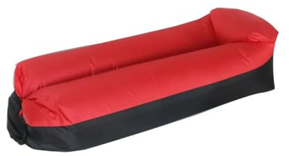 Ryhapm Trend Outdoor Products Fast Unfaltable Air Sofa Bett Schlafsack Aufblasbarer Luftsack Lazy Bag Strandsofa 230 x 70 cm (Rot)