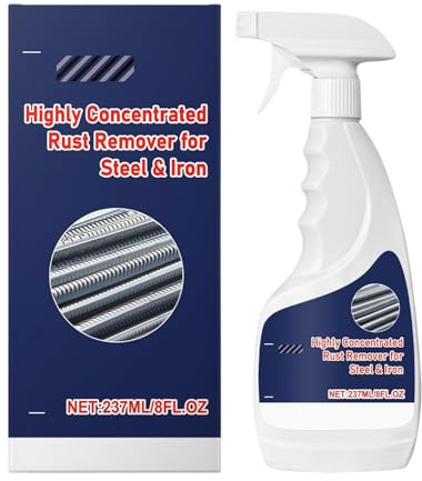 Agente Per La Rimozione Della Ruggine,Liquido Pulitore Ferro 237ML - Detergente Per Ruggine,Per Auto Forno Doccia Lavello Stufa Cucina Bagno E Alluminio