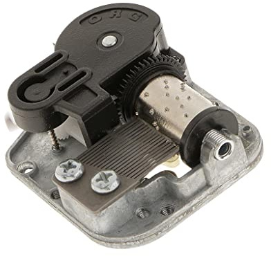 UxicRuya 18 Blättriges Silbernes Musikwerk für Spieldosen, Weggezaubert, 5x4.2x2cm