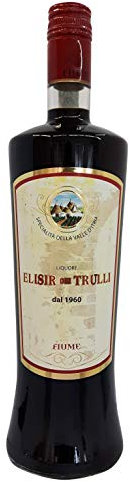 FIUME - ELISIR DEI TRULLI - Liquore Premium 49% Vol con Note di Rum, Nocciola, Cioccolato e Caffè - Bottiglia 1000ml