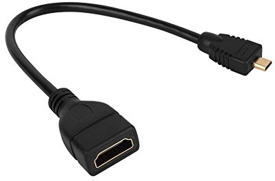 Zerone 1080P Micro Male to Mini HDMI Female Converter Audio Video Converter Adapter for HDTV DVD