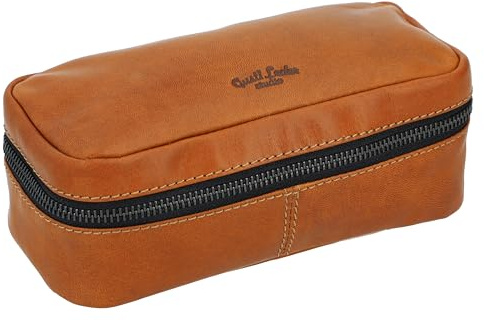 Gusti Leder Strallan Mäppchen – Federmäppchen & Kosmetiktasche aus Leder, Vintage