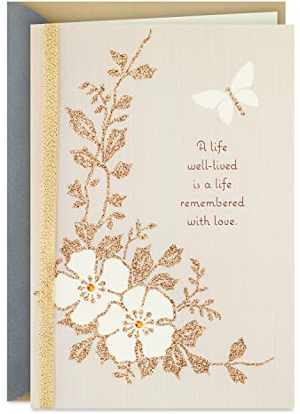 Hallmark Sympathy Card (Remembered with Love)