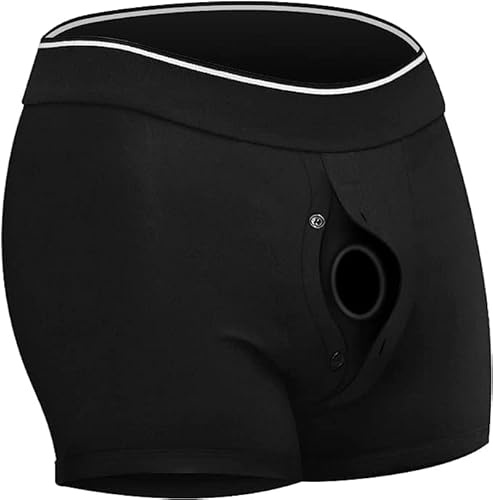 Gode Ceinture Anale Couple Godes Ceintures Boxer en Coton Facile à Porter, Gode Ceinture Harnais Femme, Strap On Culotte Harnais Homme God Ceinture Lesbiennes, Sextoyse Plaisir Jeux Sexuel Adulte