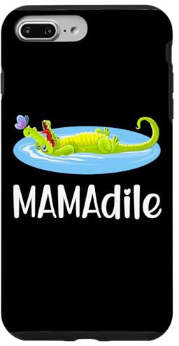 Coque pour iPhone 7 Plus/8 Plus MAMADILE - Carte mère crocodile pour la fête des mères