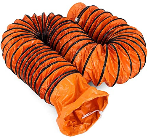 Belüftungsschlauch Warmluftschlauch Flexibler PVC-Luftleitungsschlauch Länge 5M/10M Durchmesser 200/300/400/500/600 MM für Ventilatoren und Auspuffanlagen Landwirtschaftliche Betriebe,10M-diam:300mm