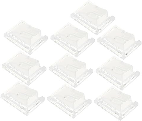 VANZACK 10stücke Teiliges Transparentes Acryl Ring Display Rack Quadratischer Ringständer Mit Clip Langlebiges Schmuckpräsentationsregal Geeignet Für Ladentheke Messen Schmuckaufbewahrung