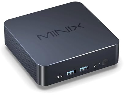 MINIX NGC N512 (1TB) PC Windows 11 Pro, Intel i5-12600H 1TB M.2 PCIe 4.0 x 4 SSD 16GB DDR5 Micro Desktop Computer Quad Display/TB4 8K /2xHDMI/USB-C/Dual LAN for Business Home Office Multi-Tasking