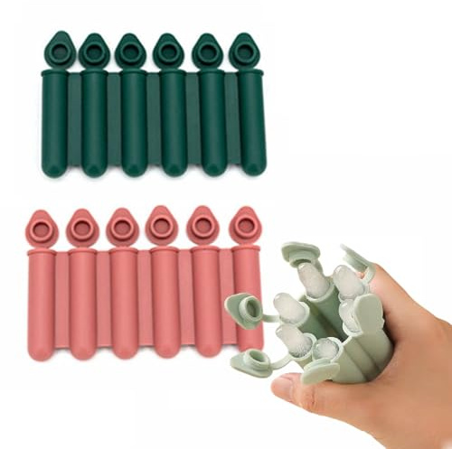 Juego de 6 bandejas para cubitos de hielo de calidad alimentaria, pequeñas (largas, mini) con tapa y palillos, sin BPA, molde de silicona para cubitos de hielo, forma de supositorio (verde y rosa)