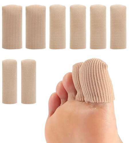 HENGBIRD Lot de 8 protection orteil, protege orteil silicone, pansement orteil, cornes et callosités, embouts d'orteils, pansements pour le sport, la randonnée, les talons hauts et la vie quotidienne