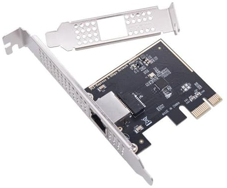 Tarjeta de red PCIe a RJ45 RTL8125BG Chip Gigabit Ethernet 10/100/1000/2500Mbps 2.5Gbps para escritorio Gigabit para transmisión