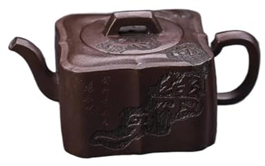Kung-Fu-Teeset Teekanne, Kleines Fassungsvermögen 180 Ml, Handgefertigter Lila Tontopf, Alter Ton Teetassen-Set Teeservice Mit Teekanne