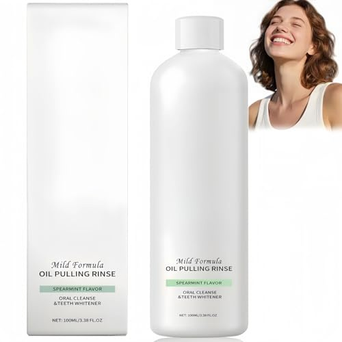 Coconut Pulling Oil,Whitening Oilpulling Mouthwash for Teeth and Gums,Natural Oral Cleanse & Fresh Breath,Travel Mouthwash to Remove Yellow Stains,Receding Gum Repair,Oral Care,Healthier Teeth & Gum