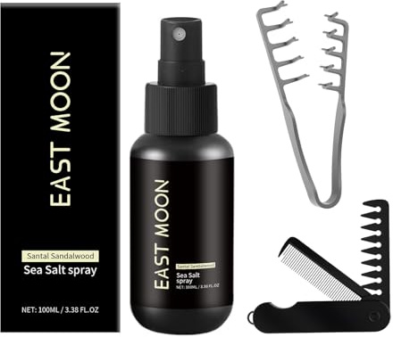 Sea Salt Spray für Männer-100 ml Mit Styling Kamm und Textur Kamm Premium Salzwasserspray für Vollere Haare & Stabile Textur Haarspray für Männer