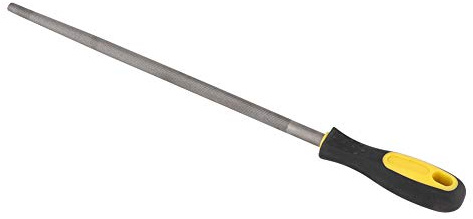 VGEBY Escofina Redonda de Acero de 12 Pulgadas con Ergonómico para Proyectos de Modelado de Metales en Garajes y Talleres (#3)