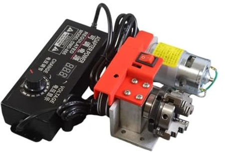Tornio for legno in miniatura con mandrino a 4 griffe con motore 775 Efficienza
