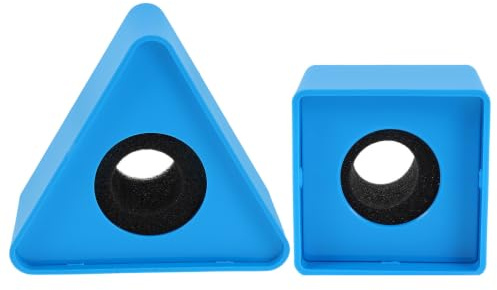 Alasum 2pcs Microphone Logo Station Mic Flags, Abs and Sponge, Square and Triangular, Quick Setup and Removal, for Interviews, Tv Stations and News Reporters