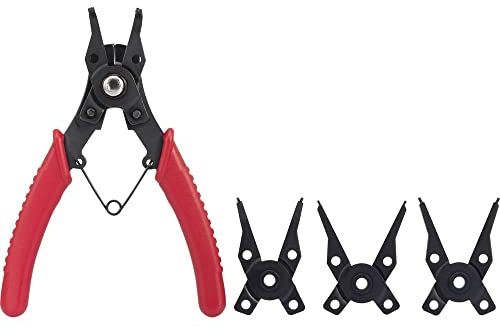 TOOLCRAFT Sicherungsringzange I Circlip Zange 10-50 mm I Außen- und Innenringe I Werkstattzange I Carbonstahl I I Zangenset