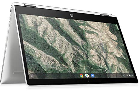 HP Chromebook X360 14b-ca0004na 14 Inch Full HD Touch-screen Display, (Ceramic White) (Intel Pentium Silver N5000, 4 GB DDR4, 64 GB eMMC, (Renewed)