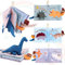 Richgv Babybuch Baby Spielzeug ab 0 3 6 12 Monate, Dinosaurier Spielzeug Baby,Knisterbuch Baby Stoffbuch Fühlbuch Baby,Baby Erstausstattung Neugeborene,Kinderwagenkette Spielzeug ab 0 Monate