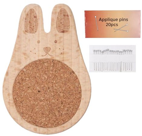 Nadelkissen – niedlicher Tier-Nähnadelhalter aus Holz mit 20 Nadeln, tragbares Bastelzubehör und Materialien für Stickerei, Nähen, Bett, Zuhause, den täglichen Gebrauch