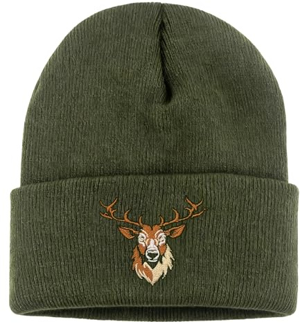 BHGWR Geschenke für Männer Frauen Strickmützen, Super Papa/Opa Jäger Lustig Mütze zum Geburtstag zu Weihnachten, Winter Warm Mütze Cap Lustige