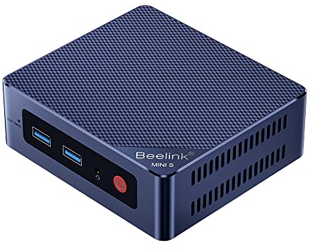 Beelink MINI S12 Mini PC Intel 12th Lake N95(up to 3.4GHz 4C/4T), Mini Computers 12GB LPDDR5 256GB SSD, Dual HDMI 4K Displays, Support WIFI6/BT5.2/Home/Office/Openwrt/2.5Gbps/W11 Home
