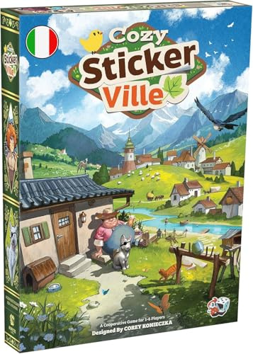 Asmodee – COZY STICKERVILLE – Gioco da Tavolo Collaborativo
