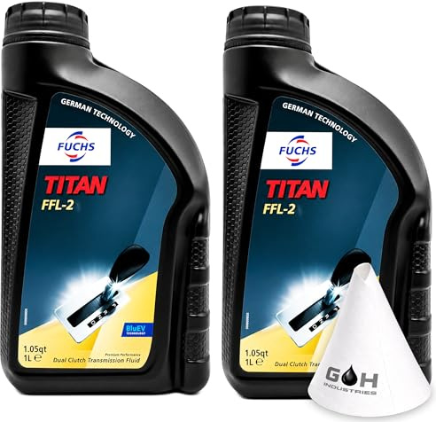 FUCHS TITAN FFL-2 | 2 L | DSG Getriebeöl 75W-75 | VW TL 52182 G052182 | DQ250 DQ500 DQ400e | Doppelkupplungsgetriebe Öl | BluEV Technology | mit Trichter