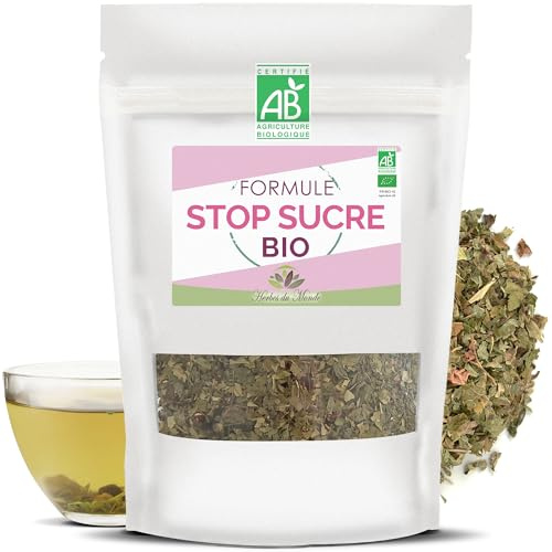 Herbes du Monde - Tisane Stop Sucre Naturelle 50g: Infusion Détox & Bien-Être, Plantes Sélectionnées pour une Routine Équilibrée – 1 Sachet