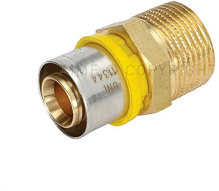 Raccordo A Pressare Dritto Maschio 32 X 1 Per Multistrato Per Gas Tiemme