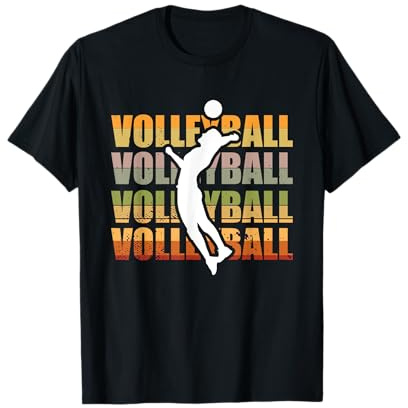 Vintage Volleyballer Beach Volleyball Spieler T-Shirt