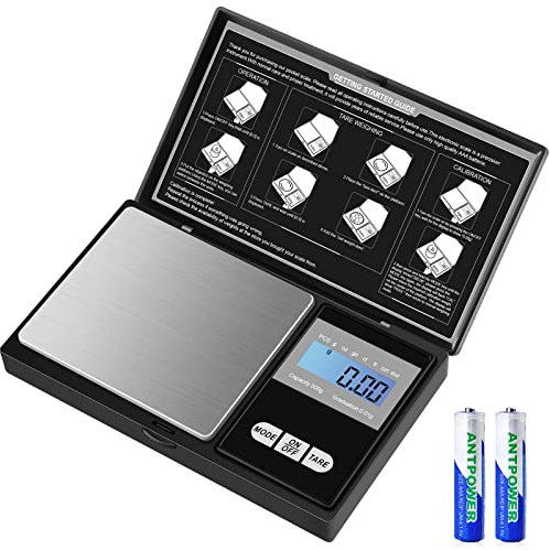 Diyife Taschenwaage 500g/0,01g[Neue Plattform], Präzisions Mini Küchenwaage, Digitalwaage Feinwaage Goldwaage Münzwaage, LCD-Display, Multifunktion für Küche, Schmuck, Tee, Hefe, Kaffee