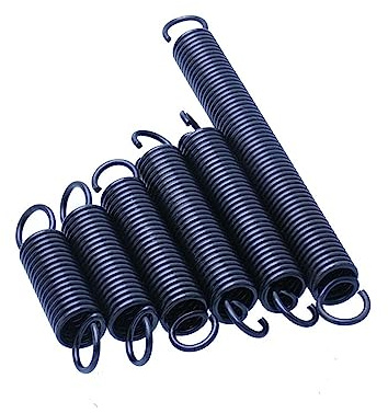LOEASE 1 Stück 3 mm Zugfeder, WD 3 mm Außendurchmesser, 25 mm Länge, 120–280 mm Lange Federstahl-Zugfeder mit Haken (Size : 130mm, Color : 25MM_3MM)