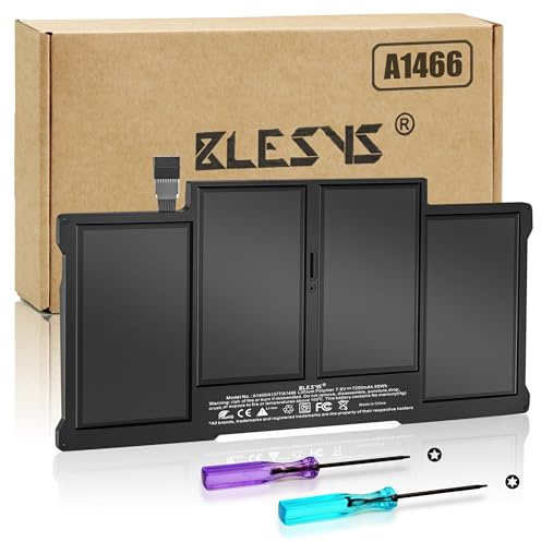 BLESYS A1466 Akku für MacBook Air 13 Zoll A1466 (Mitte 2012 2013, Anfang 2014 2015 2017) A1369(Ende 2010, Mitte 2011) EMC 3178 2925 2632 Modell Ersatzakku A1405 A1496 A1377