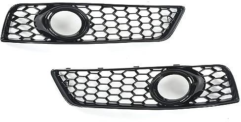 LUISAS Nebelscheinwerfer Gitter für Audi A3 8P 2009 2010 2011 8P0807682D,Vorne Links Rechts Unteren Stoßstange Nebelscheinwerfer Grill Abdeckung Trim