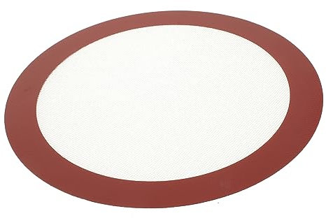 DECHOUS Silicone Baking Mat 10 Inch Round Non-Stick Microwave Mat Reusable Baking Liner for Air Fryer Accessories Random Color