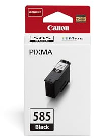 Canon PG-585 (Black) Genuine Ink Cartridge - Compatible with PIXMA TS7650i and PIXMA TS7750i