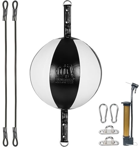 InnoLife Doppelend-Punchingball-Schlagsack-Set, Speed-Striking Reflex Kit mit Bungee-Seilen, perfekt für Reaktion, Beweglichkeit und Hand-Augen-Koordinationstraining