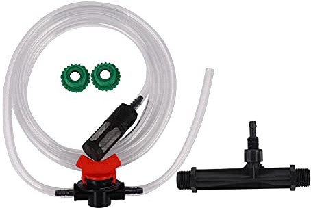 Darmlly Agrícola Venturi DüNger Inyector Kit con 1/2 a 3/4 agua agua agua accesorios roscados 1 juego