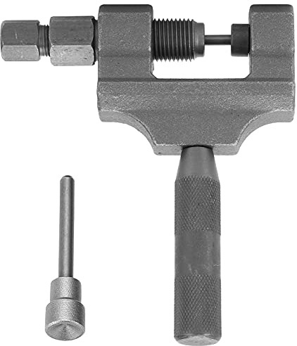 Tissting Bike Chain Breaker Tool, Portable Bicycle Chain Splitter Bike Chain Cutter with 34mm/1.3in Spare Thimble Hand Repair Removal Tool for 420/428/530
