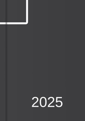 Tagesplaner 2025 DIN A4, Planer groß, 1 Tag - 1 Seite: Tageskalender 25 für 365 Tage, Kalender für Termine, Todos, Tagebuch usw., Freizeit und Business (schwarz)