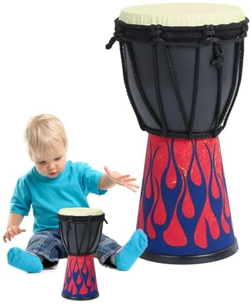 -Trommel - Trommel aus Ziegenfell | Professionelle tragbare Vintage | arabische Trommel, handgefertigte Trommel aus Ziegenfell für Geburtstag und Neujahr, Kindergarten, Musikgeschäft, Erwachsene