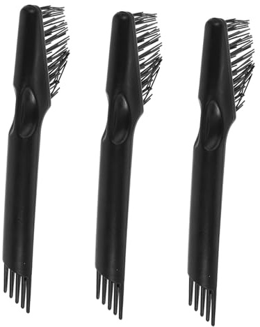 HONITANO 3pezzi Spazzola per Pulizia di Pettini Denti Larghi e Fini Strumento per Rimuovere Polvere e Peli Adatto per Uso Domestico Salone