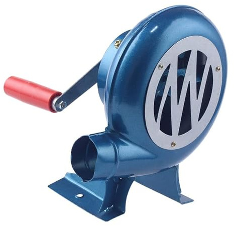 JOUFNING Handkurbel-Gebläse Für Schmiedefeuer – Manuelles Grillgebläse Mit Eisengetriebe, Feueranzünder Für Grills, Für Kamine/Außenbereiche(300W)