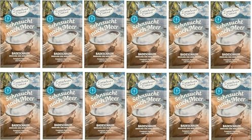 12er Pack Dresdner Essenz Badeschaum Sehnsucht nach Meer 12x 60g