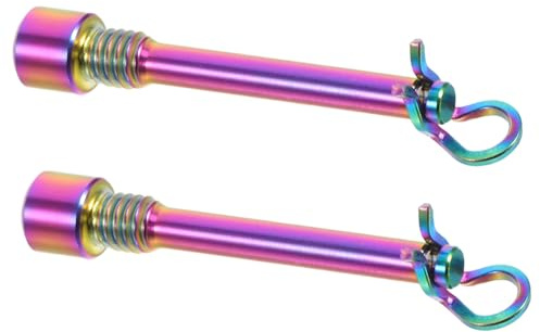 GALPADA Lightweight Alloy Bicycle Caliper Bolt Pin with Vibrant Screws and Firm Clip Attachment for Mountain and Road Bikes Easy Installation Disc Brake Accessory