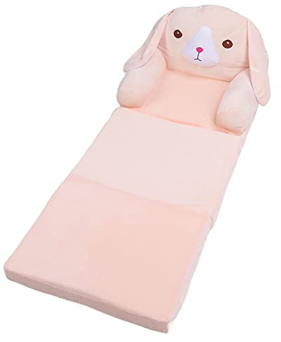 Acouto Sofá Cama Plegable para Niños, Tela Transpirable, Lindo Diseño de Cachorro, Ideal para Relajarse y Jugar, para Niños Pequeños y (3 Capas)