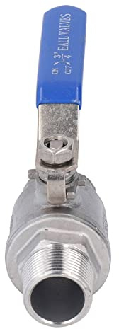 Xiuganpo Korrosionsbeständiger 3/4-Zoll-NPT-Kugelhahn, Edelstahl-Kugelhahn für Wasser, Öl, Gas, Breite Anwendung in Mechanischen Geräten